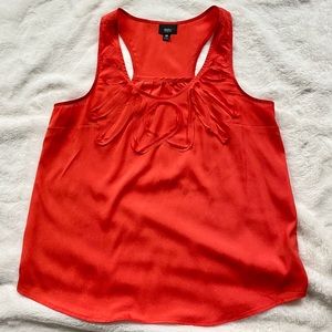 Mossimo Racerback Tank Blouse Red Orange Size Medium